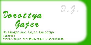 dorottya gajer business card